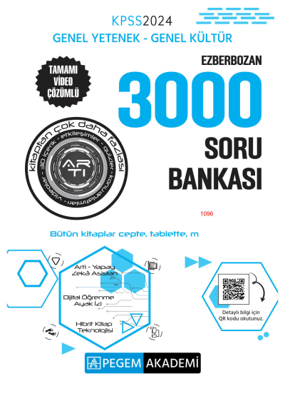EZBERBOZAN 3000 SORU BANKASI TAMAMI VİDEO ÇÖZÜMLÜ TÜM DERSLER ANKA Fotokopi