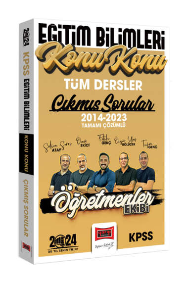 2024 KPSS Eğitim Bilimleri Öğretmenler Ekibi Tüm Dersler Tamamı Çözümlü Son 10 Yıl Konu Konu Çıkmış Sorular (2014-2023) ANKA Fotokopi