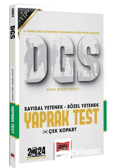 2024 DGS Sözel Sayısal Bölüm Yaprak Test ANKA Fotokopi