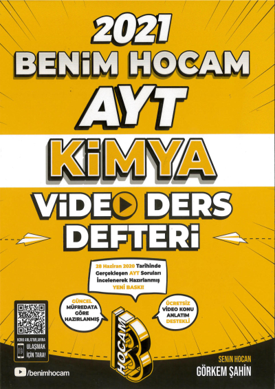 AYT KİMYA VİDEO DERS DEFTERİ