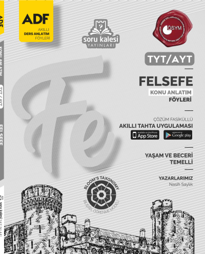 TYT AYT Felsefe Konu Anlatım Föyü Soru Kalesi Yayınları ANKA Fotokopi
