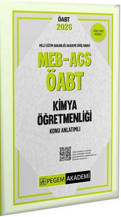 MEB-AGS-ÖABT Kimya Öğretmenliği Konu Anlatımlı Pegem Akademi Yayıncılık ANKA Fotokopi