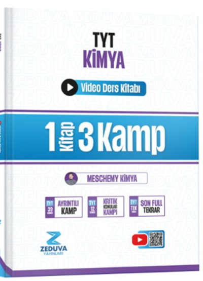 Meschemy Kimya TYT Kimya 1 Kitap 3 Kamp Video Ders Kitabı Zeduva Yayınları ANKA Fotokopi