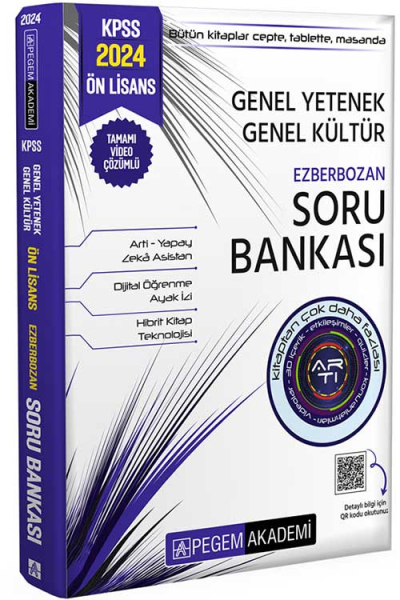 2024 KPSS Genel Yetenek Genel Kültür Ön Lisans Ezberbozan Soru Bankası ANKA Fotokopi