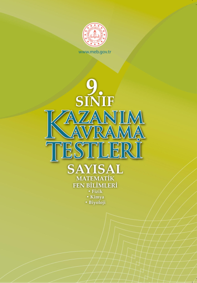 9. Sınıf Kazanım Kavrama Testleri (Sayısal) ANKA Fotokopi