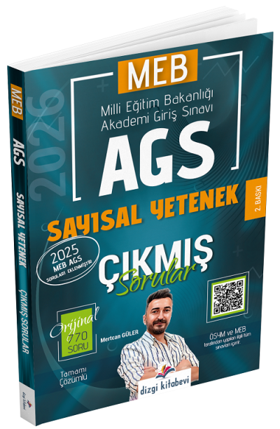 2026 MEB-AGS Sayısal Yetenek Çıkmış Sorular Çözümlü Mertcan Güler Dizgi Kitap ANKA Fotokopi