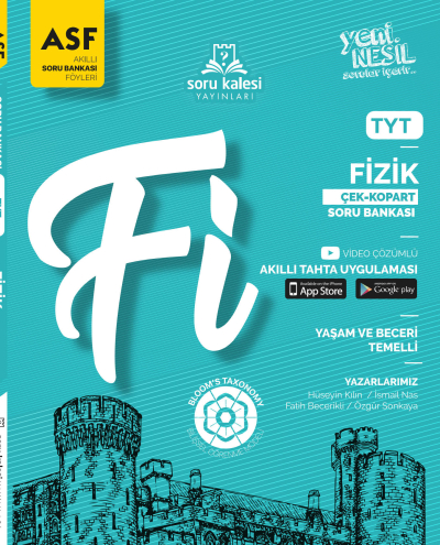 TYT Fizik Çek Kopart Akıllı Soru Bankası Föyü Soru Kalesi Yayınları ANKA Fotokopi