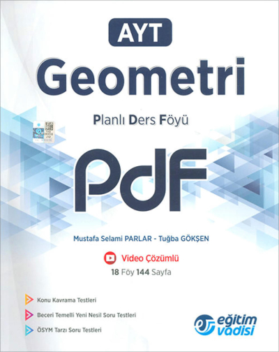 AYT Geometri Planlı Ders Föyü PDF Eğitim Vadisi Yayınları ANKA Fotokopi