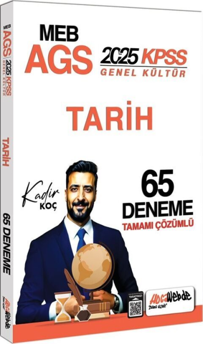 2025 MEB AGS KPSS Tarih Tamamı Çözümlü 65 Deneme Sınavı HocaWebde Yayınları ANKA Fotokopi