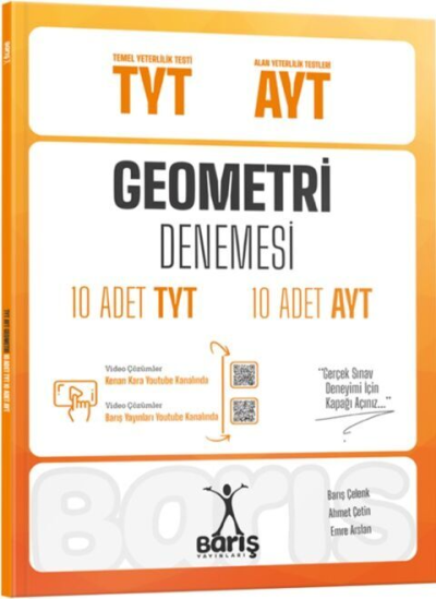 TYT AYT Geometri Denemesi 10 Adet TYT 10 Adet AYT Barış Yayınları ANKA Fotokopi