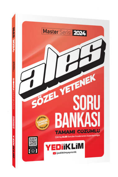 2024 ALES Sözel Yetenek Tamamı Çözümlü Soru Bankası ANKA Fotokopi