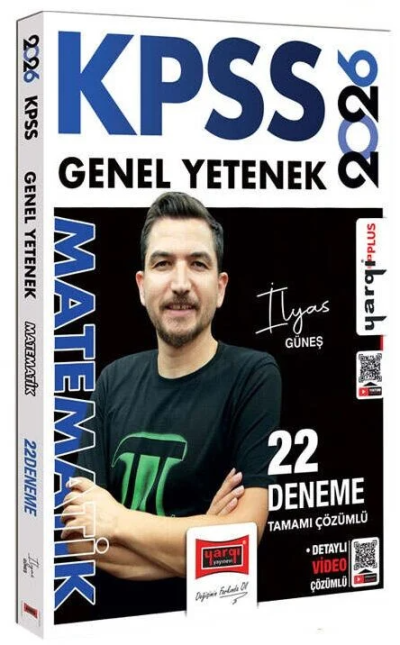 2026 KPSS Genel Yetenek Tamamı Çözümlü Matematik 22 Deneme (İlyas Güneş) Yargı Yayınları ANKA Fotokopi