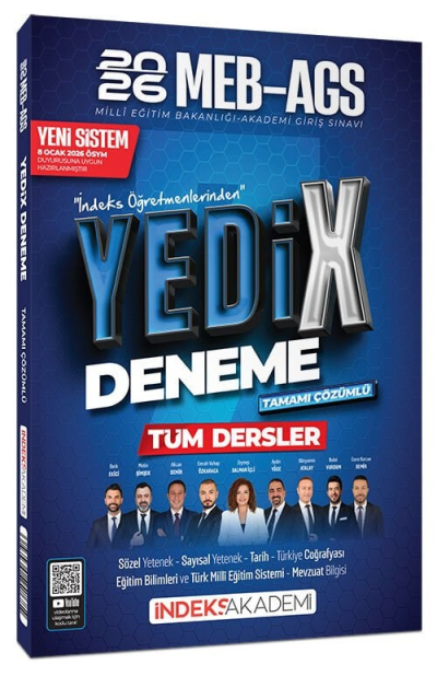 2026 MEB-AGS Tüm Dersler YediX 7 Deneme Çözümlü İndeks Akademi Yayıncılık ANKA Fotokopi