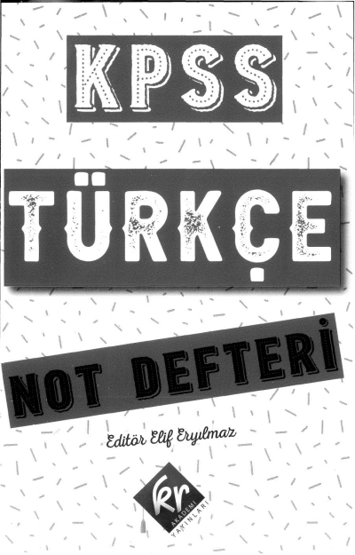 KPSS TÜRKÇE NOT DEFTERİ TAMAMI EL YAZIMI ANKA Fotokopi