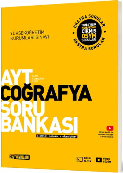 AYT Coğrafya Soru Bankası Hız Yayınları ANKA Fotokopi