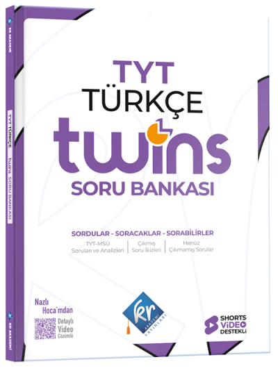 YKS TYT Türkçe Twins Soru Bankası Çözümlü KR Akademi ANKA Fotokopi