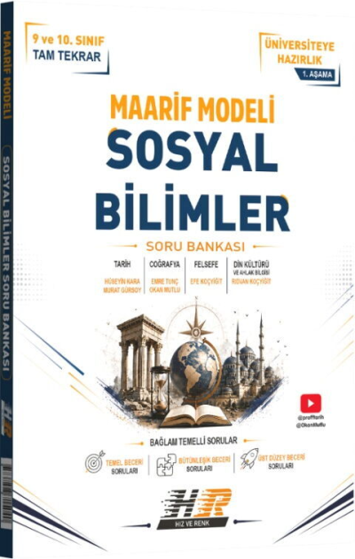 TYT Sosyal Bilimler Maarif Modeli Soru Bankası Hız ve Renk Yayınları ANKA Fotokopi