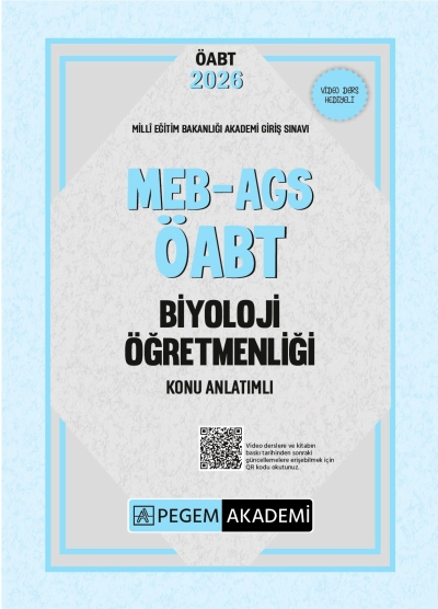 2026 MEB AGS ÖABT Biyoloji Öğretmenliği Konu Anlatımlı Pegem Yayınları ANKA Fotokopi