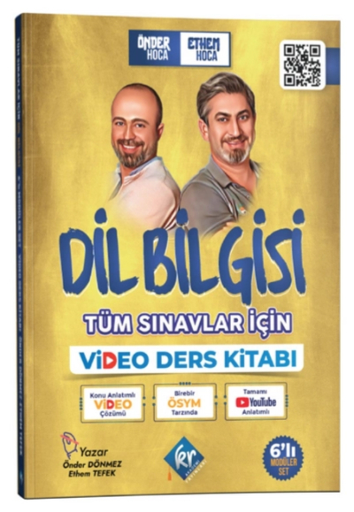 Önder Hoca & Ethem Hoca Tüm Sınavlar İçin Dil Bilgisi Video Ders Kitabı KR Akademi Yayınları ANKA Fotokopi