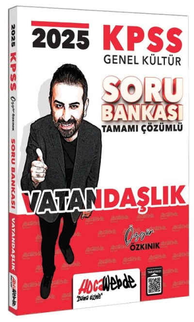 2025 KPSS Genel Kültür Vatandaşlık Tamamı Çözümlü Soru Bankası HocaWebde Yayınları ANKA Fotokopi