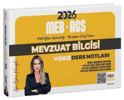 2026 MEB-AGS Mevzuat Bilgisi Video Ders Notları Hoca Kafası Yayınları ANKA Fotokopi