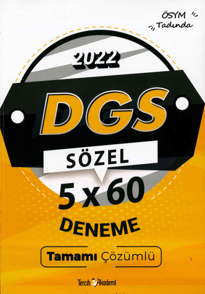 DGS SÖZEL 5x60 DENEME ÇÖZÜMLÜ ANKA Fotokopi