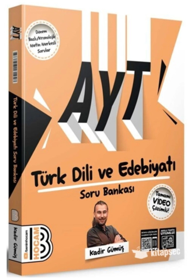 AYT Türk Dili ve Edebiyatı Soru Bankası Video Çözümlü Benim Hocam Yayınları ANKA Fotokopi