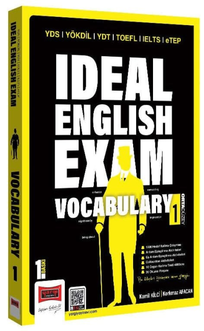 YDS YÖKDİL YDT TOEFL IELTS eTep Ideal English Exam Vocabulary 1 (Orta Düzey) Yargı Yayınevi ANKA Fotokopi
