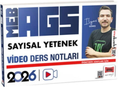 2026 MEB-AGS Öğretmen Adayları İçin Sayısal Yetenek Video Ders Notları (İlyas Güneş) Yargı Yayınları ANKA Fotokopi