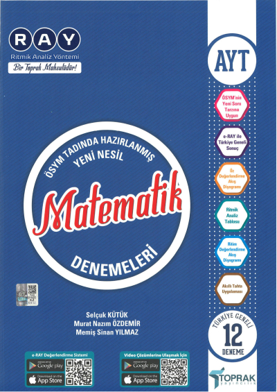 AYT Matematik Ray 12 li Denemeleri ANKA Fotokopi