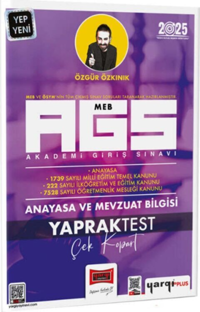 2025 MEB AGS Anayasa ve Mevzuat Bilgisi Çek Kopart Yaprak Test Yargı Yayınları ANKA Fotokopi