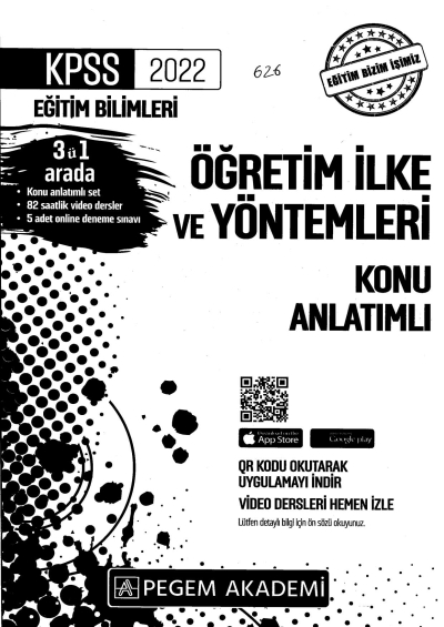 2022 KPSS Eğitim Bilimleri ÖĞRETİM İLKE VE YÖNTEMLERİ KONU ANLATIM ANKA Fotokopi