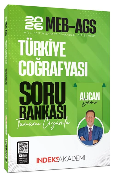 2026 MEB-AGS Türkiye Coğrafyası Soru Bankası Çözümlü Alican Demir İndeks Akademi Yayıncılık ANKA Fotokopi