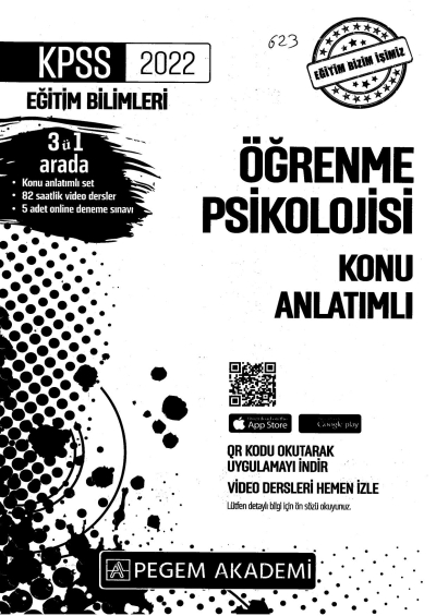 2022 KPSS Eğitim Bilimleri ÖĞRENME PSİKOLOJİSİ KONU ANLATIM ANKA Fotokopi