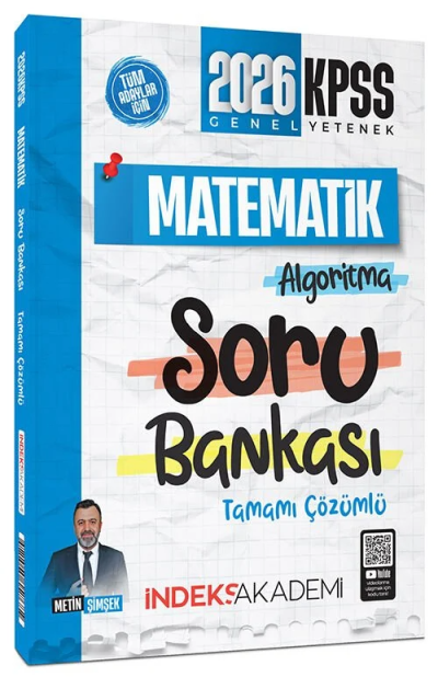2026 KPSS Matematik Algoritma Soru Bankası Çözümlü Metin Şimşek İndeks Akademi Yayıncılık ANKA Fotokopi