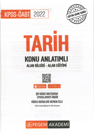 TARİH KONU ANLATIMI ALAN BİLGİSİ - ALAN EĞİTİMİ ANKA Fotokopi