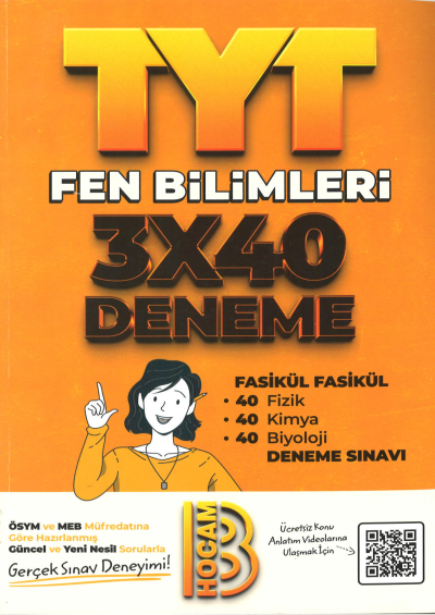 TYT Fen Bilimleri 3x40 Fasikül Denemeler ANKA Fotokopi