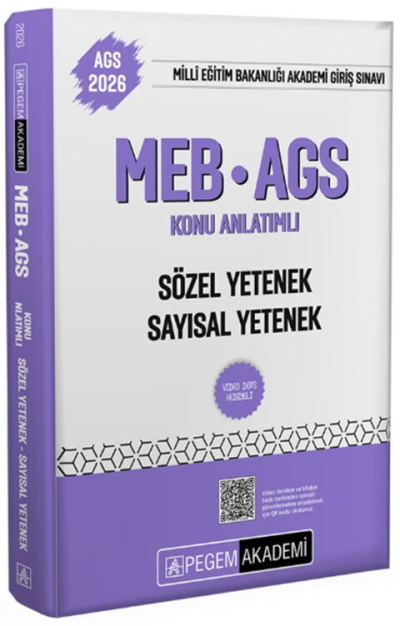 2026 MEB AGS Sözel Yetenek Sayısal Yetenek Konu Anlatımlı Pegem Yayınları ANKA Fotokopi