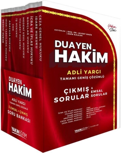 Duayen Hakim Çıkmış & Emsal Adli Yargı Soru Bankası Seti ANKA Fotokopi