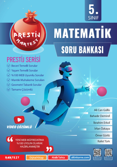 5. Sınıf Prestij Matematik Soru Bankası Nartest Yayınları ANKA Fotokopi