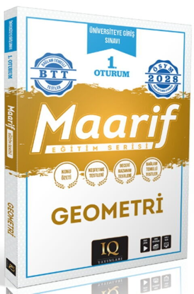 2028 TYT Geometri Maarif Eğitim Serisi 1. Oturum IQ Yayınları ANKA Fotokopi