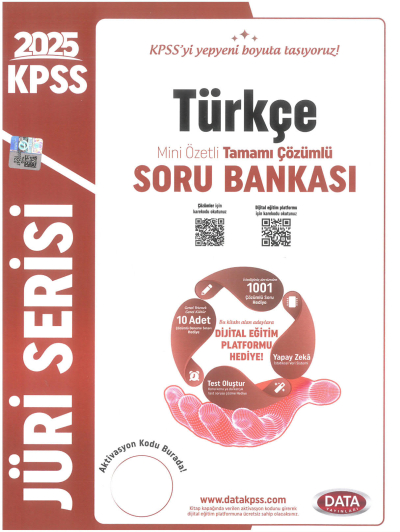 2025 KPSS Türkçe Jüri Serisi Mini Özetli Tamamı Çözümlü Soru Bankası Data Yayınları ANKA Fotokopi