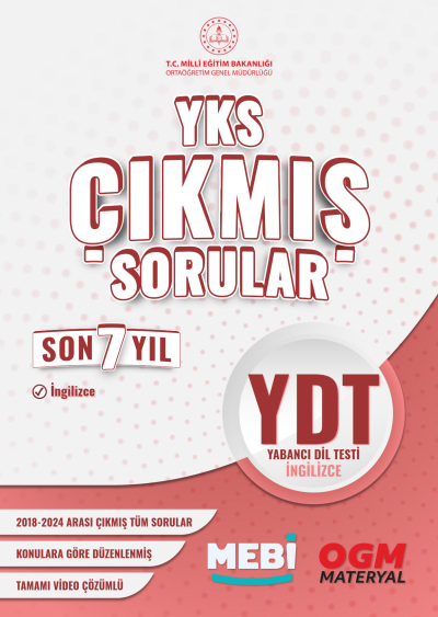 YDT Çıkmış Sorular Son 7 Yıl 2018-2024 MEBİ ANKA Fotokopi