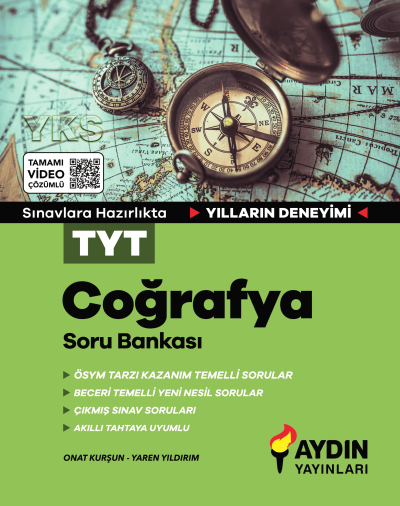 TYT Coğrafya Soru Bankası Aydın Yayınları ANKA Fotokopi