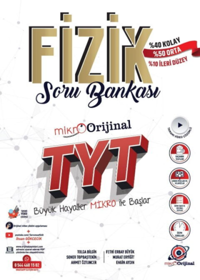 TYT Fizik Soru Bankası Orijinal Mikro ANKA Fotokopi