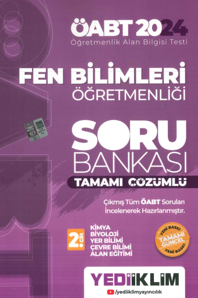 FEN BİLİMLERİ ÖĞRETMENLİĞİ SORU BANKASI TAMAMI ÇÖZÜMLÜ