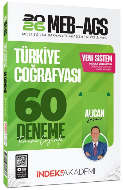 2026 MEB-AGS Türkiye Coğrafyası 60 Deneme Çözümlü İndeks Akademi Yayıncılık ANKA Fotokopi