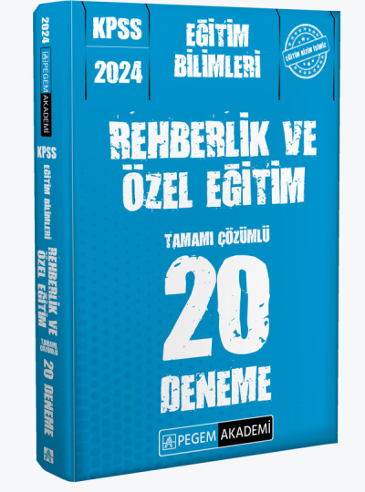 2024 KPSS Eğitim Bilimleri Rehberlik ve Özel Eğitim 20 Deneme ANKA Fotokopi