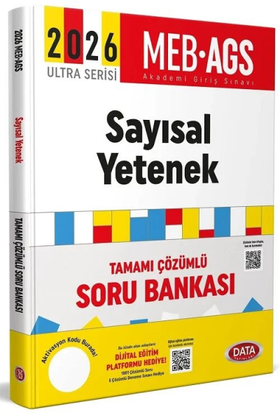 2026 MEB-AGS Sayısal Yetenek Soru Bankası Çözümlü Ultra Serisi Data Yayınları ANKA Fotokopi