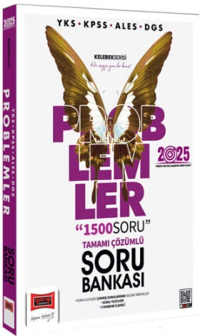 2025 YKS KPSS ALES DGS Kelebek Serisi Tamamı Çözümlü Problemler Soru Bankası Yediiklim Yayınları